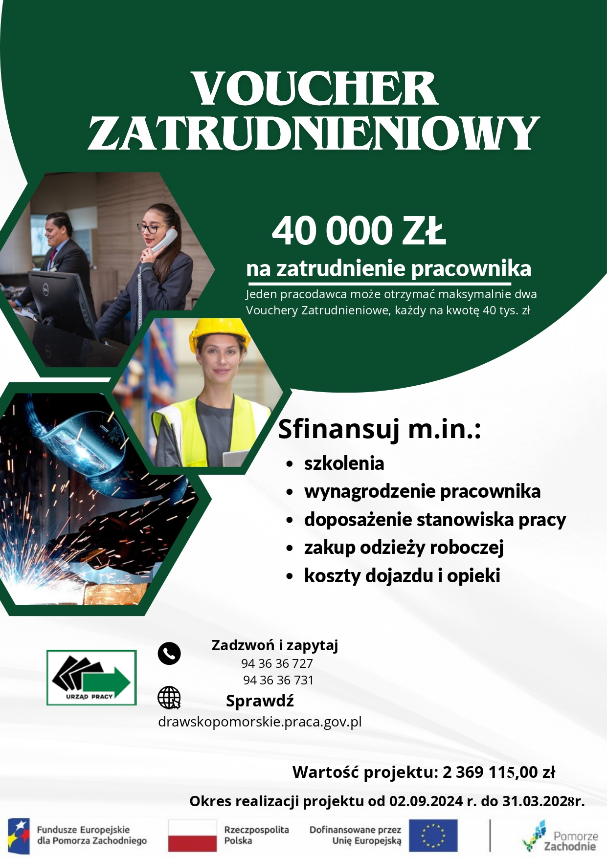Zdjęcie artykułu Ogłoszenie o naborze uzupełniającym wniosków do projektu pilotażowego Voucher Zatrudnieniowy