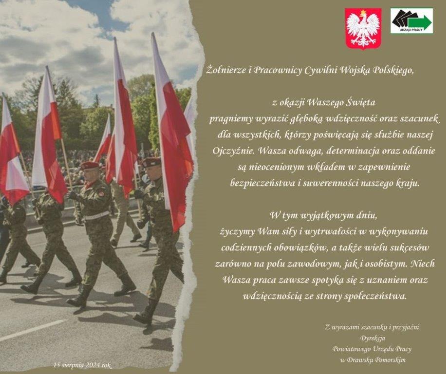 Życzenia z okazji Święta Wojska Polskiego