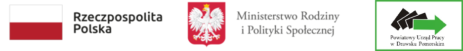 Logotyp flaga Polski, Godło i logo PUP Drawsko Pomorskie